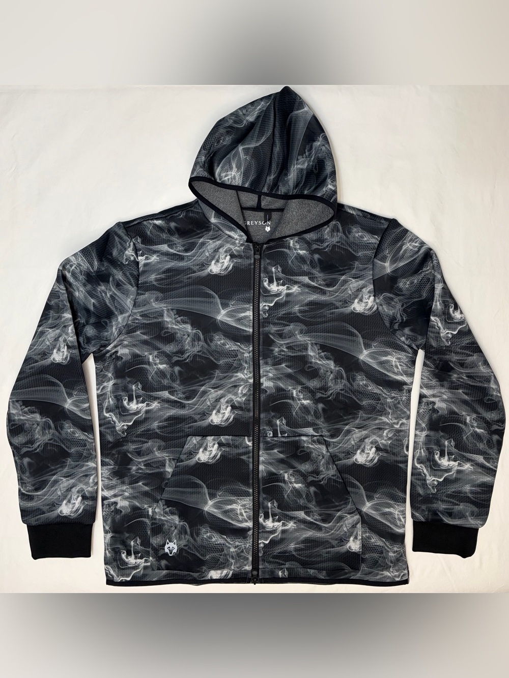 Greyson Men's Ghost Dancer Smoke Grey Full Zip Hoodie